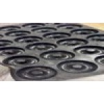 Silikomart SQ059 24-Compartment Donuts Silicone Baking Mold - 3 5/16