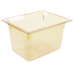 Vollrath 9028410 Super Pan® 1/2 Size Amber High Heat Plastic Food Pan - 8