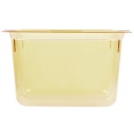Vollrath 9028410 Super Pan® 1/2 Size Amber High Heat Plastic Food Pan - 8