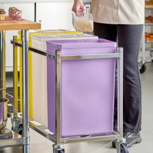 Baker's Lane 10 Gallon / 160 Cup Purple Allergen-Free Ingredient Bin Baker's Lane 10 Gallon / 160 Cup Purple Allergen-Free Ingredient Bin