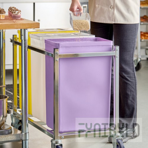 Baker's Lane 10 Gallon / 160 Cup Purple Allergen-Free Ingredient Bin