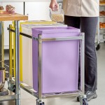 Baker's Lane 10 Gallon / 160 Cup Purple Allergen-Free Ingredient Bin