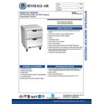 Beverage-Air WTFD27AHC-2-FLT 27