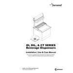 Servend 2706132 DI-2323 8 Valve Sanitary Lever Drop-In Beverage Dispenser with 80 lb. Ice Storage and Internal Carbonator