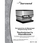 Servend 2706132 DI-2323 8 Valve Sanitary Lever Drop-In Beverage Dispenser with 80 lb. Ice Storage and Internal Carbonator