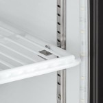 Avantco CRM-7-HC White Countertop Display Refrigerator with Swing Door - 4.1 Cu. Ft.