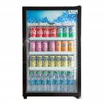 Avantco CRM-7-HC White Countertop Display Refrigerator with Swing Door - 4.1 Cu. Ft.