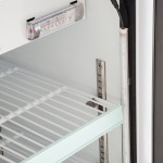 Avantco CRM-7-HC White Countertop Display Refrigerator with Swing Door - 4.1 Cu. Ft.