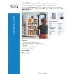Avantco CRM-7-HC White Countertop Display Refrigerator with Swing Door - 4.1 Cu. Ft.
