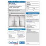 Continental Refrigerator 3FESNSA 85 1/2