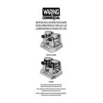 Waring WW300BX Non-Stick Quad Belgian Waffle Iron / Maker - 208V, 2700W