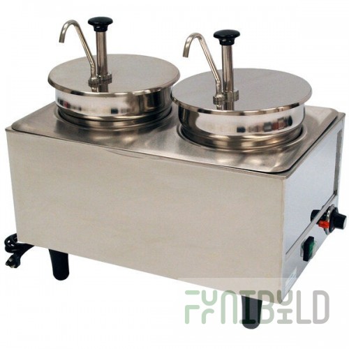Benchmark USA 51074P Dual 7 Qt. Warmer with Pumps - 120V, 1200W