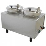 Benchmark USA 51074P Dual 7 Qt. Warmer with Pumps - 120V, 1200W