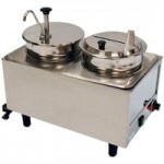 Benchmark USA 51074P Dual 7 Qt. Warmer with Pumps - 120V, 1200W