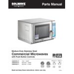 Solwave Ameri-Series Medium-Duty Stainless Steel Commercial Microwave with Push Button Controls - 120V, 1,200W Solwave Ameri-Series Medium-Duty Stainless Steel Commercial Microwave with Push Button Controls - 120V, 1,200W