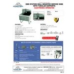 Advance Tabco WSS-16-25EF 16-Gauge Service Sink with 12