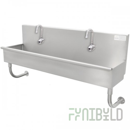 Advance Tabco 19-18-120EF 16-Gauge Multi-Station Hand Sink with 8