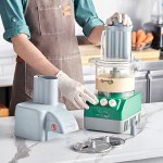 AvaMix Cadet CACFB25CL2D Combination Food Processor with 2.5 Qt Clear Plastic Bowl, Chute Lid, Continuous Feed, and 2 Discs - 3/4 hp AvaMix Cadet CACFB25CL2D Combination Food Processor with 2.5 Qt Clear Plastic Bowl, Chute Lid, Continuous Feed, and 2 Discs - 3/4 hp