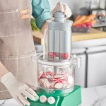 AvaMix Cadet CACFB25CL2D Combination Food Processor with 2.5 Qt Clear Plastic Bowl, Chute Lid, Continuous Feed, and 2 Discs - 3/4 hp AvaMix Cadet CACFB25CL2D Combination Food Processor with 2.5 Qt Clear Plastic Bowl, Chute Lid, Continuous Feed, and 2 Discs - 3/4 hp