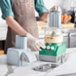 AvaMix Cadet CACFB25CL2D Combination Food Processor with 2.5 Qt Clear Plastic Bowl, Chute Lid, Continuous Feed, and 2 Discs - 3/4 hp AvaMix Cadet CACFB25CL2D Combination Food Processor with 2.5 Qt Clear Plastic Bowl, Chute Lid, Continuous Feed, and 2 Discs - 3/4 hp