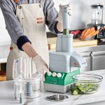 AvaMix Cadet CACFB25CL2D Combination Food Processor with 2.5 Qt Clear Plastic Bowl, Chute Lid, Continuous Feed, and 2 Discs - 3/4 hp AvaMix Cadet CACFB25CL2D Combination Food Processor with 2.5 Qt Clear Plastic Bowl, Chute Lid, Continuous Feed, and 2 Discs - 3/4 hp