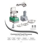 AvaMix Cadet CACFB25CL2D Combination Food Processor with 2.5 Qt Clear Plastic Bowl, Chute Lid, Continuous Feed, and 2 Discs - 3/4 hp AvaMix Cadet CACFB25CL2D Combination Food Processor with 2.5 Qt Clear Plastic Bowl, Chute Lid, Continuous Feed, and 2 Discs - 3/4 hp
