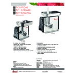 Sirman 210814D8NA TC #8 Vegas Electric Meat Grinder - 120V, 1/3 hp