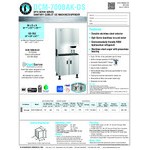 Hoshizaki DCM-700BAK-OS Opti-Serve Air-Cooled Countertop Ice Maker and Water Dispenser - 719 lb.
