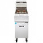 Vulcan 1VK85A-2 PowerFry5 85-90 lb. Liquid Propane Floor Fryer with Solid State Analog Controls - 90,000 BTU