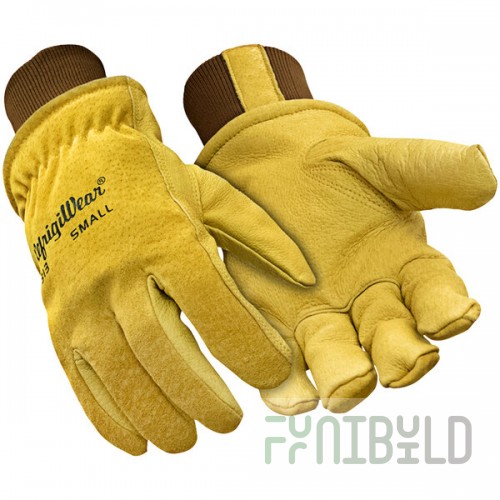 RefrigiWear 0313RGLDLAR Gold Insulated Goatskin Leather Gloves - Large