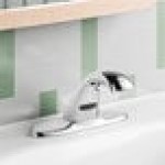 Delta Faucet 591-TFLGHGMHDF Deck Mount Electronic Lavatory Touchless Faucet with Vandal-Resistant 0.5 GPM Aerator, H2Optics Technology, and 7