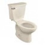 American Standard Cadet PRO 215CA004.021 Bone Vitreous China Floor-Mount Standard Height Elongated Toilet - 1.6 GPF