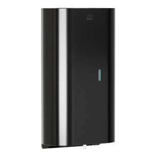 Bradley Elvari 6B1-119373-BB 40 oz. Black Stainless Steel Automatic Foam Soap / Sanitizer Dispenser