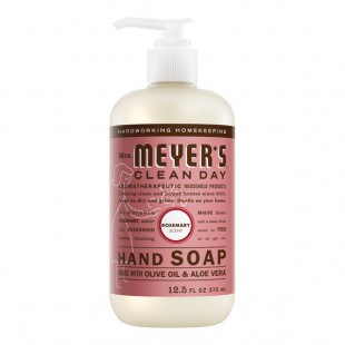 Mrs. Meyer's Clean Day 394732 12.5 oz. Rosemary Scented Hand Soap with Pump - 6/Case