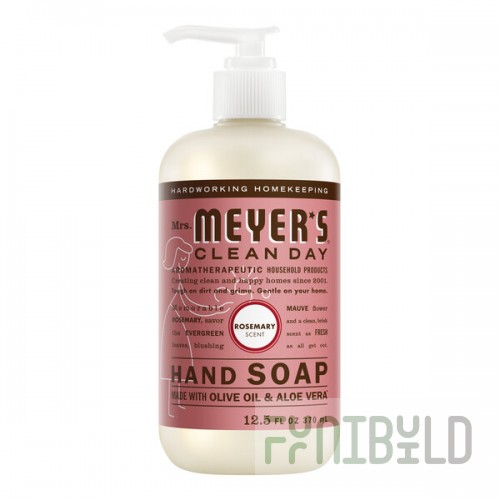Mrs. Meyer's Clean Day 394732 12.5 oz. Rosemary Scented Hand Soap with Pump - 6/Case