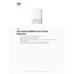 Tork Xpress 553020 White Wall-Mount Multifold Hand Towel Dispenser H2