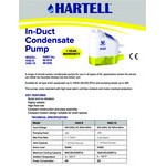 Hartell HAD-15 Series 861020 Mini-Split In-Duct Condensate Pump with 15 kW Cooling Capacity - 100-230V Hartell HAD-15 Series 861020 Mini-Split In-Duct Condensate Pump with 15 kW Cooling Capacity - 100-230V