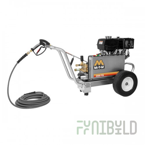 Mi-T-M CBA Aluminum Series CBA-3504-1MAH 49-State Compliant Cold Water Pressure Washer with Honda Engine - 3,500 PSI; 3.7 GPM