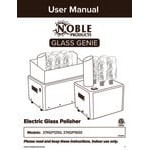 Noble Warewashing GP1600 Glass Genie Commercial Eight Brush Electric Glass Polisher - 120V, 1600W