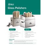 Noble Warewashing GP1600 Glass Genie Commercial Eight Brush Electric Glass Polisher - 120V, 1600W