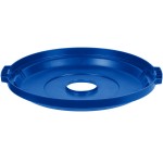 Rubbermaid® 1788376 BRUTE 32 Gallon Blue Round Recycling Bottle / Can Lid