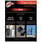 Libman 1575 32 Gallon Green Rounded Trash Can Lid