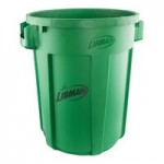 Libman 1575 32 Gallon Green Rounded Trash Can Lid