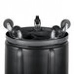 Rubbermaid® BRUTE 32 Gallon Black Executive Round Trash Can with Lid and Dolly Rubbermaid® BRUTE 32 Gallon Black Executive Round Trash Can with Lid and Dolly