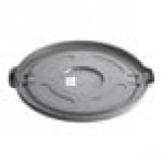 Advantage Supplies 55 Gallon Gray Round Commercial Trash Can Lid