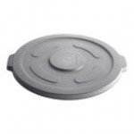 Advantage Supplies 55 Gallon Gray Round Commercial Trash Can Lid