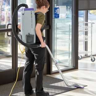 ProTeam 107310 Super Coach Pro 6 Qt. Backpack Vacuum with 107100 Xover Multi-Surface Telescoping Wand Kit - 120V