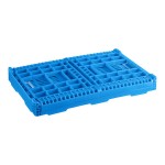Choice Blue Vented Collapsible Crate - 24 Choice Blue Vented Collapsible Crate - 24