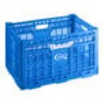 Choice Blue Vented Collapsible Crate - 24 Choice Blue Vented Collapsible Crate - 24