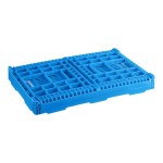 Choice Blue Vented Collapsible Crate - 24 Choice Blue Vented Collapsible Crate - 24